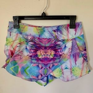 Xenia Floral Mini Skort with pockets